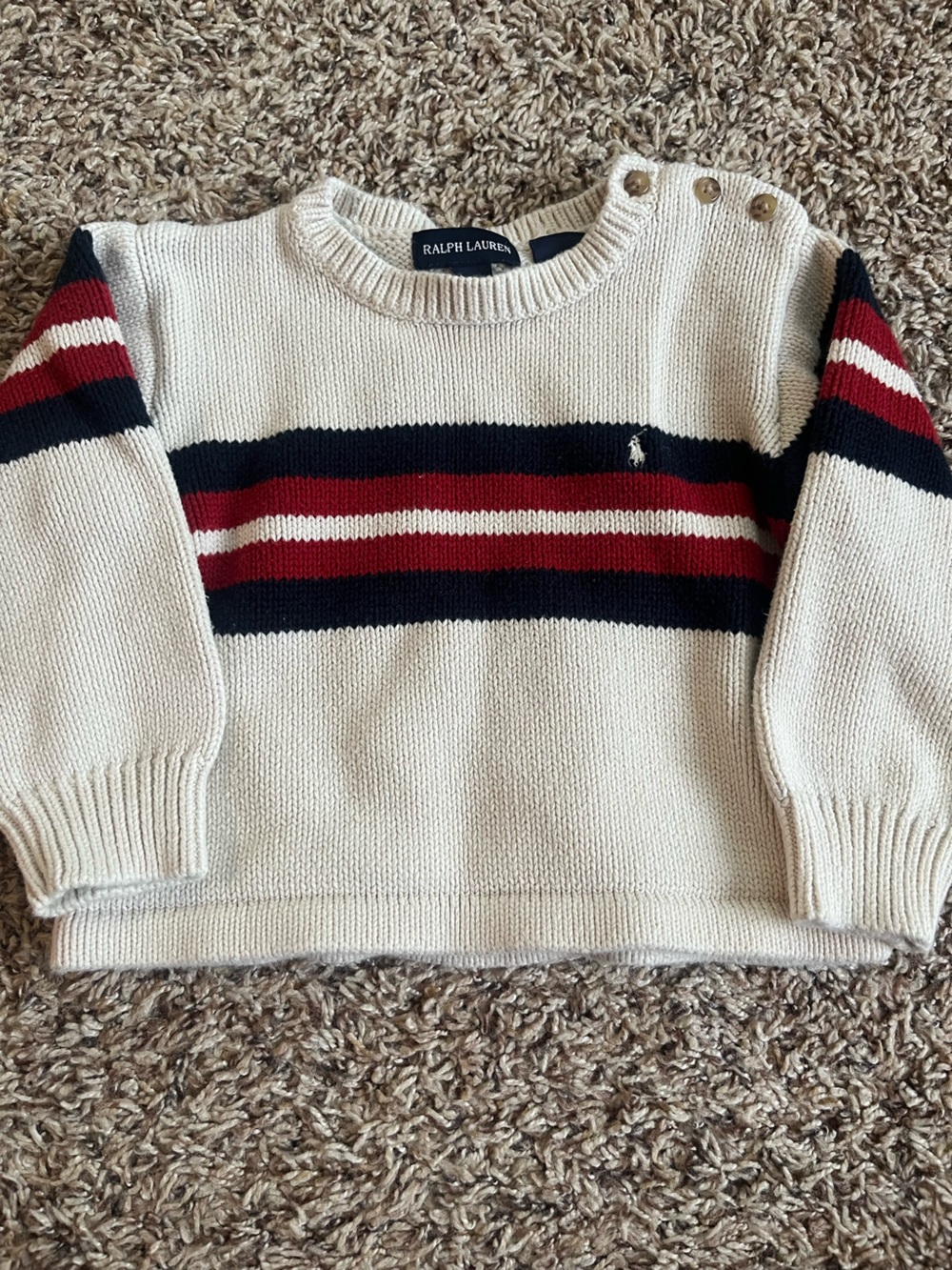 Ralph Lauren toddler knit sweater - preppy, fall, Americana